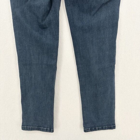 Democracy Jeans Womens 8 Ab Solution Ankle Skimmer Blue Denim Distress *Flaw - Picture 6 of 12